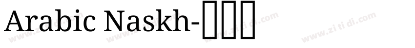 Arabic Naskh字体转换